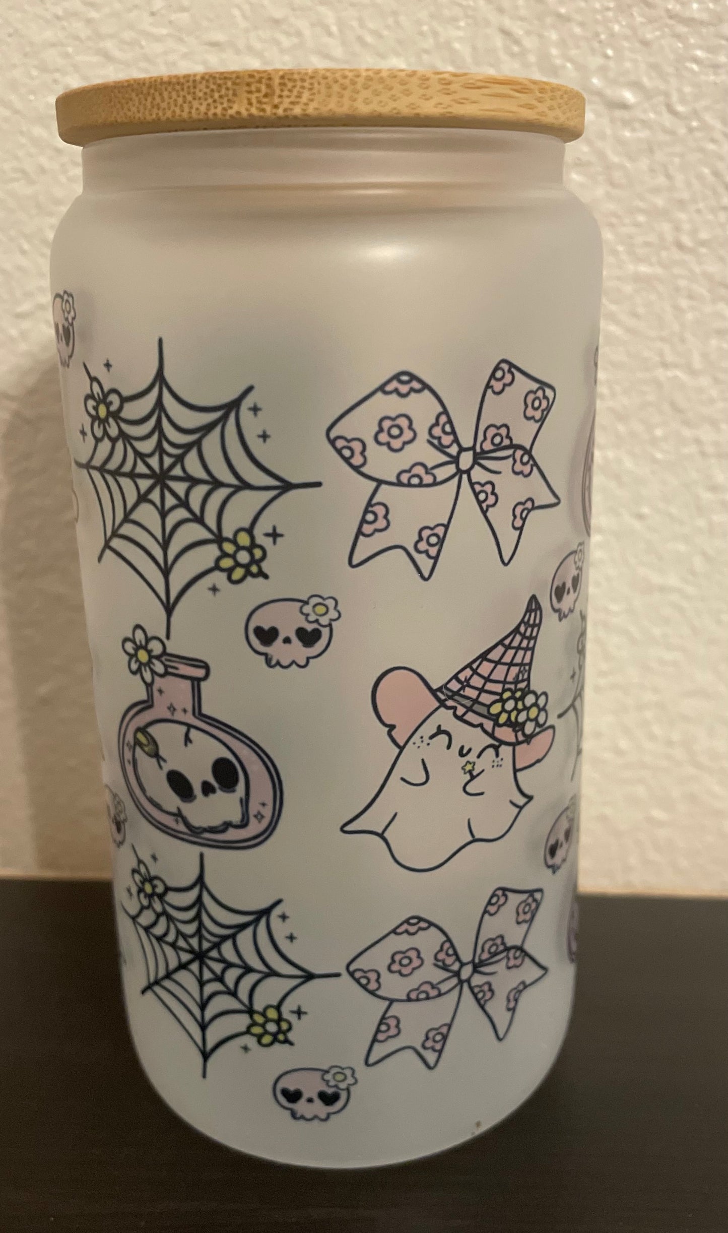 Spooky Croquette Can Glass
