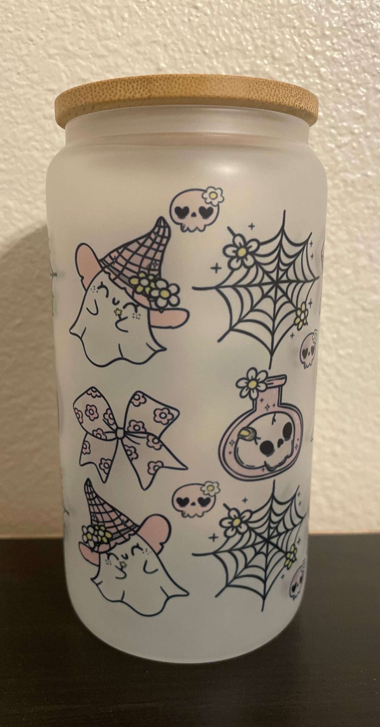 Spooky Croquette Can Glass