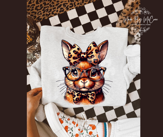 Bunny with Cheetah Bow